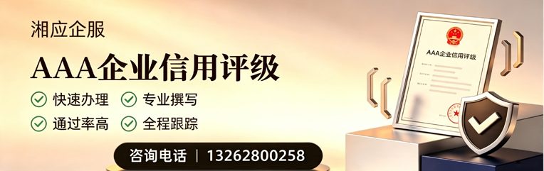 广西AAA企业信用评级申请服务