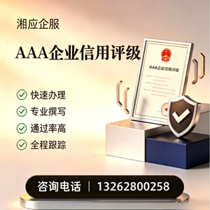 广西AAA企业信用评级申请服务