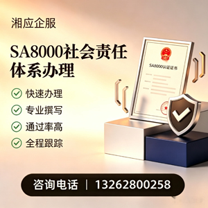 广西SA8000社会责任体系认证服务